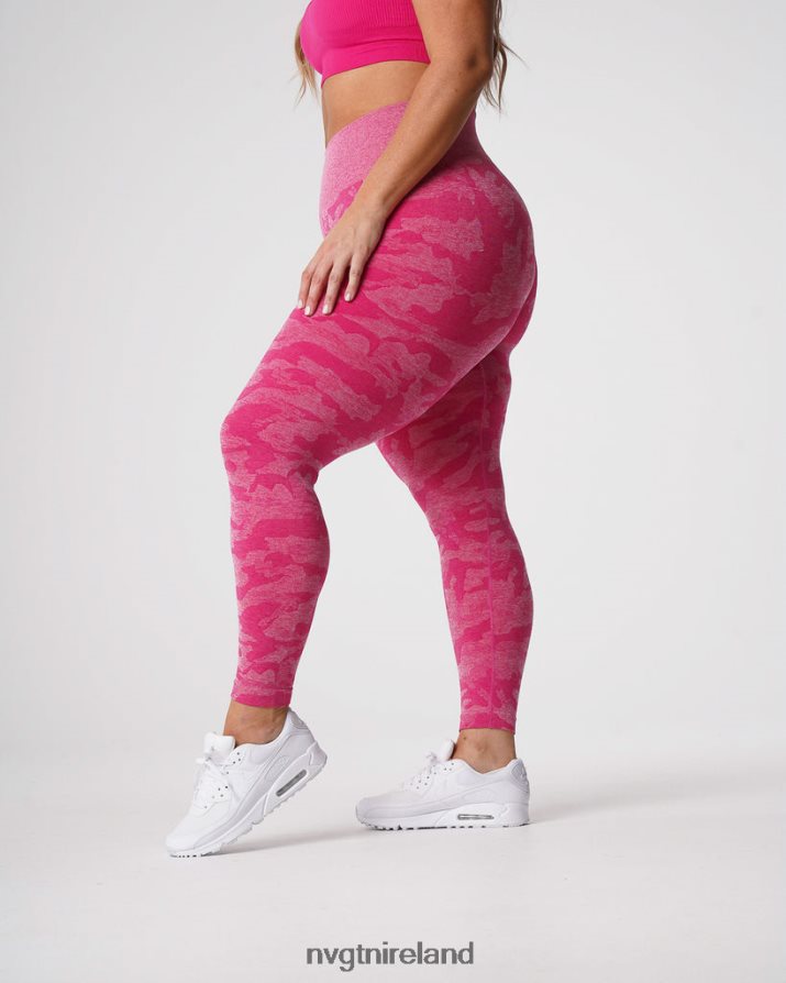 NVGTN Camo Seamless Leggings Fitness Fuchsia Women VV2PRZ673