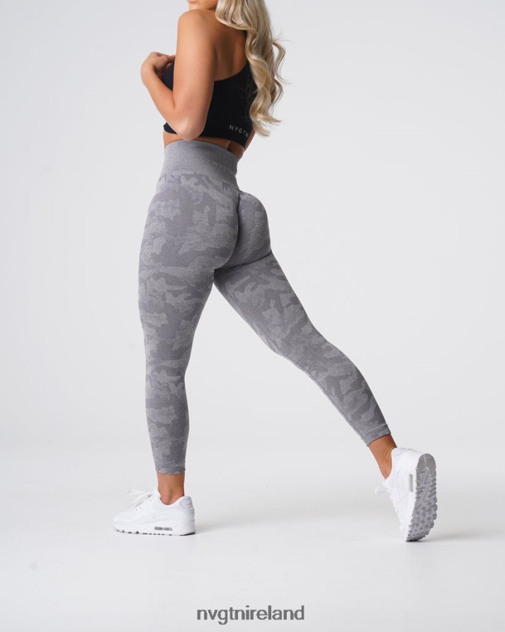 NVGTN Camo Seamless Leggings Fitness Grey Women VV2PRZ657