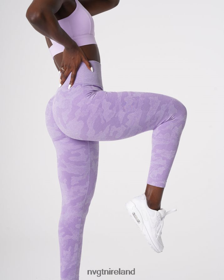 NVGTN Camo Seamless Leggings Fitness Lilac Women VV2PRZ671