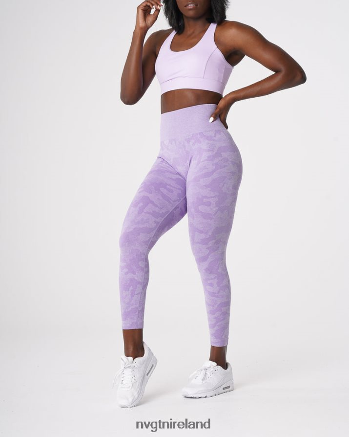 NVGTN Camo Seamless Leggings Fitness Lilac Women VV2PRZ671