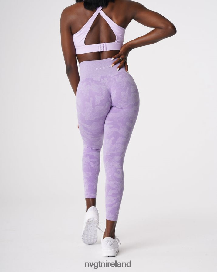 NVGTN Camo Seamless Leggings Fitness Lilac Women VV2PRZ671