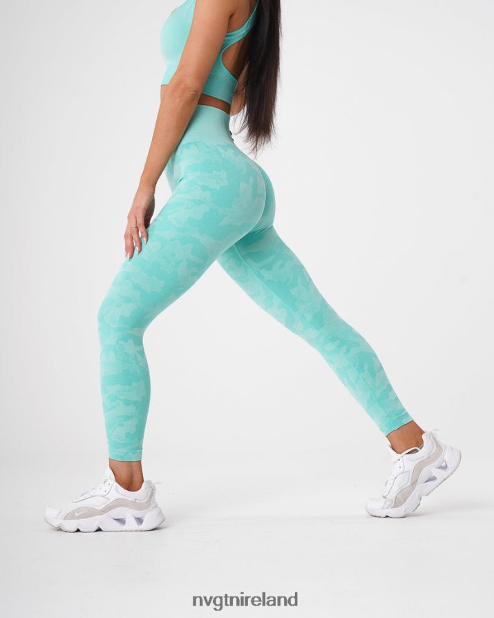 NVGTN Camo Seamless Leggings Fitness Mint Women VV2PRZ668
