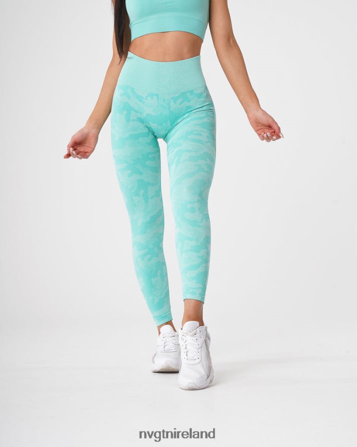 NVGTN Camo Seamless Leggings Fitness Mint Women VV2PRZ668