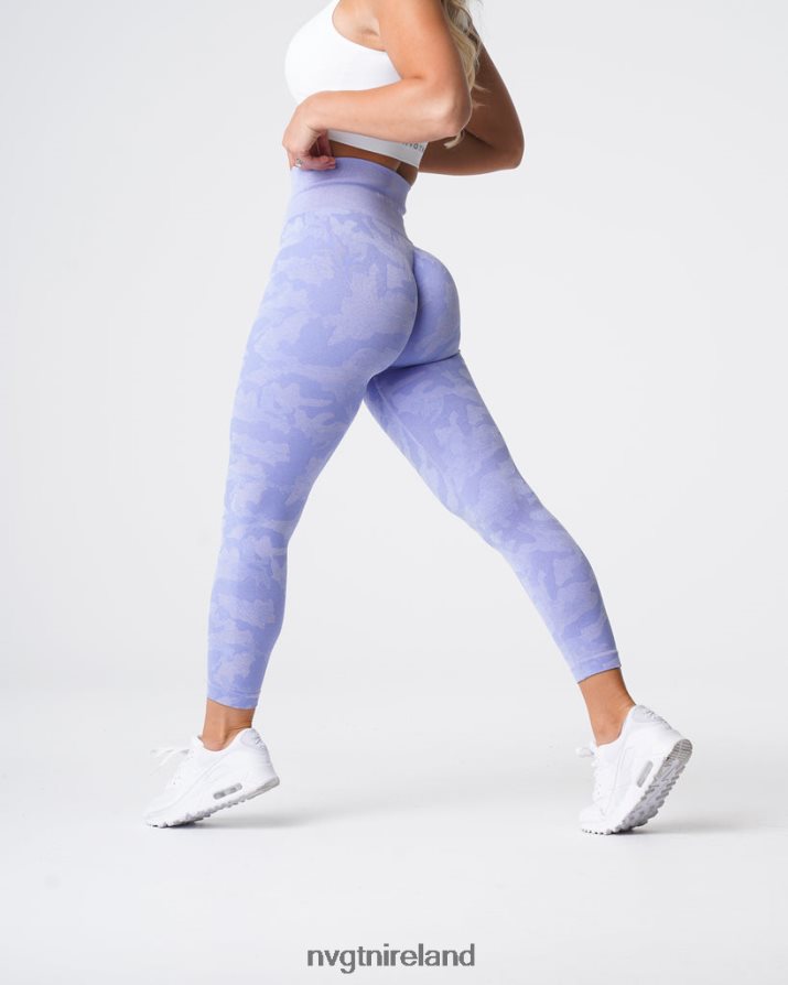 NVGTN Camo Seamless Leggings Fitness Periwinkle Women VV2PRZ660