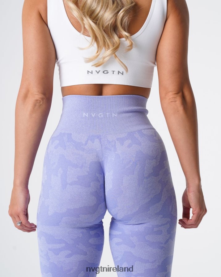 NVGTN Camo Seamless Leggings Fitness Periwinkle Women VV2PRZ660