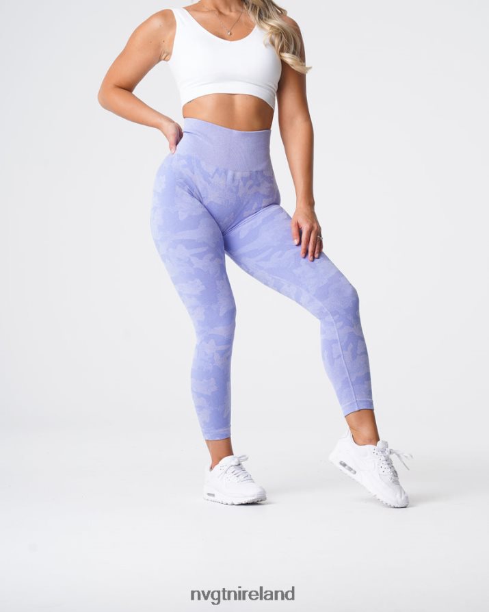 NVGTN Camo Seamless Leggings Fitness Periwinkle Women VV2PRZ660