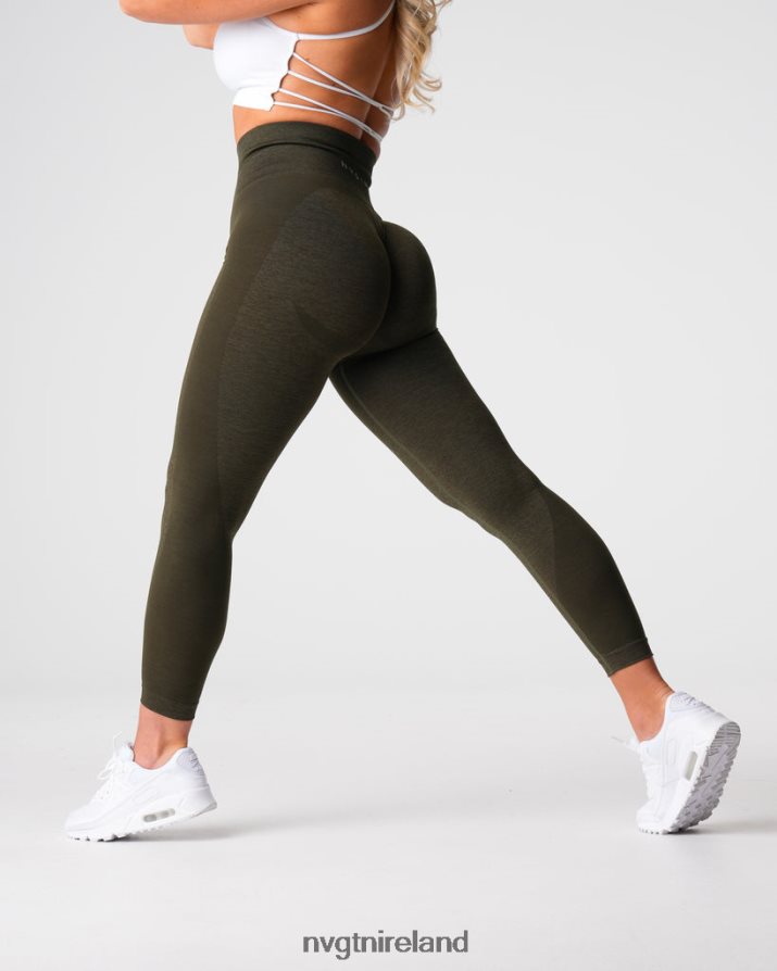 NVGTN Contour 2.0 Seamless Leggings Fitness Olive Women VV2PRZ492