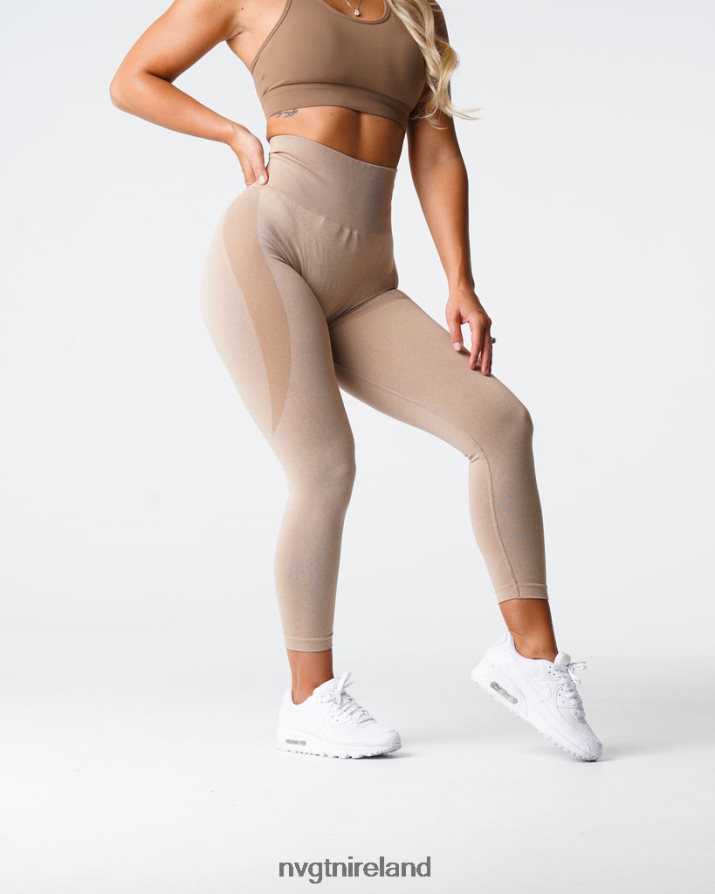 NVGTN Contour Seamless Leggings Fitness Beige Women VV2PRZ509