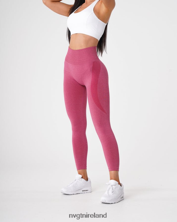 NVGTN Contour Seamless Leggings Fitness Crimson Women VV2PRZ518