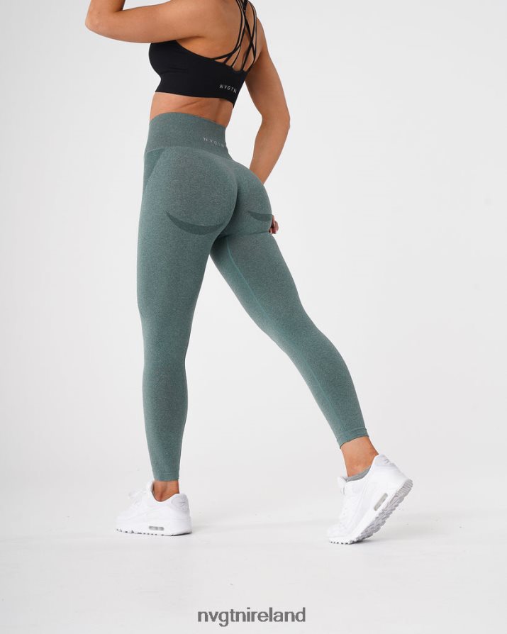 NVGTN Contour Seamless Leggings Fitness Forest Green Women VV2PRZ524