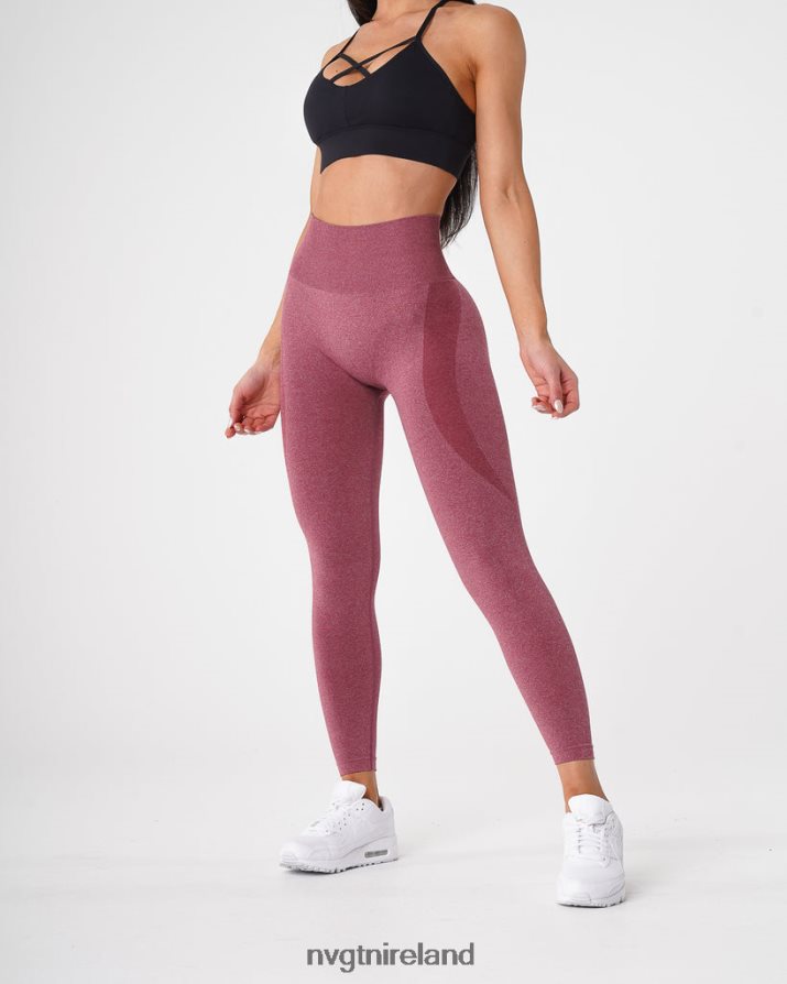 NVGTN Contour Seamless Leggings Fitness Maroon Women VV2PRZ515