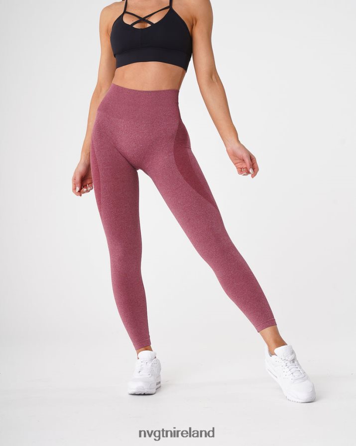 NVGTN Contour Seamless Leggings Fitness Maroon Women VV2PRZ515