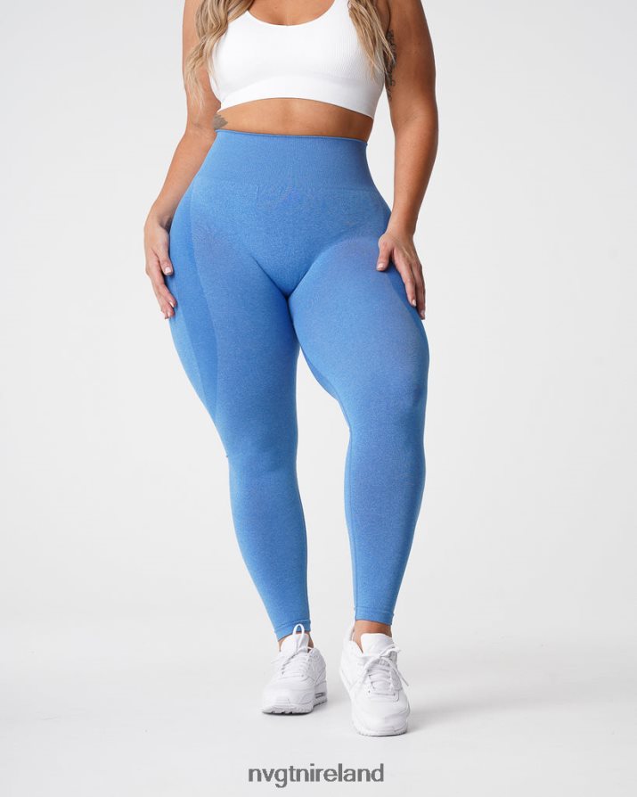 NVGTN Contour Seamless Leggings Fitness Ocean Blue Women VV2PRZ512