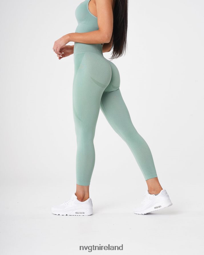 NVGTN Contour Seamless Leggings Fitness Sage Green Women VV2PRZ536