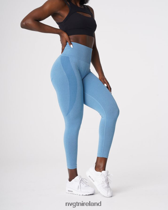 NVGTN Contour Seamless Leggings Fitness Sky Blue Women VV2PRZ519