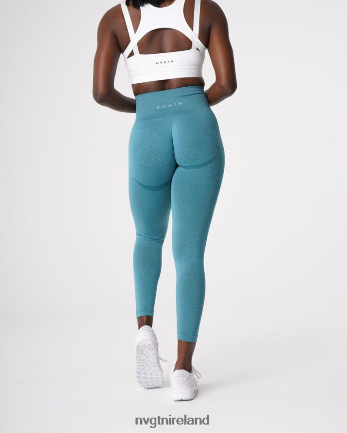 NVGTN Contour Seamless Leggings Fitness Teal Women VV2PRZ534