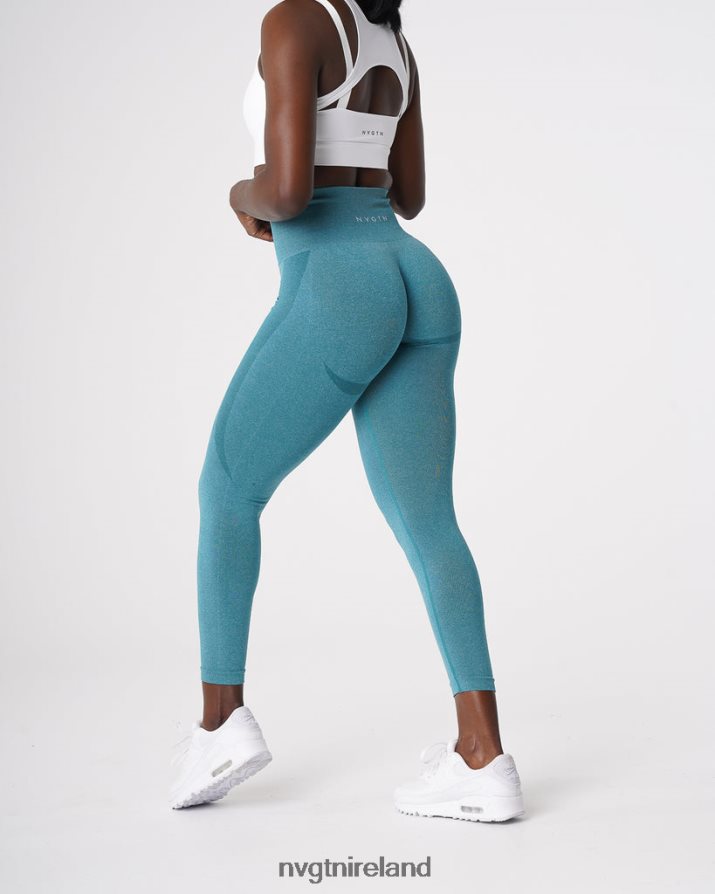 NVGTN Contour Seamless Leggings Fitness Teal Women VV2PRZ534