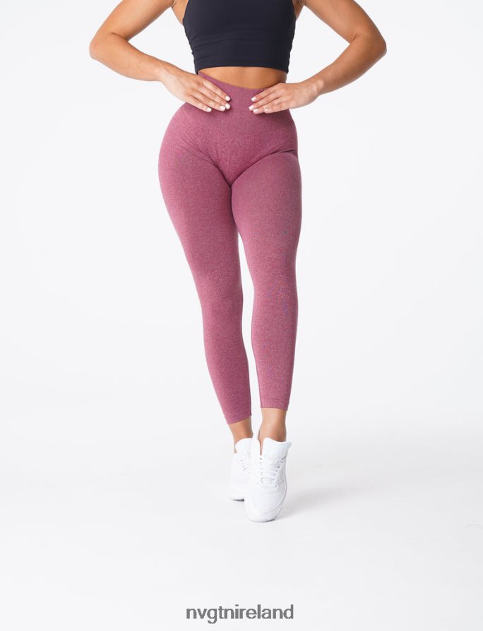 NVGTN Curve Seamless Leggings Fitness Maroon Women VV2PRZ620