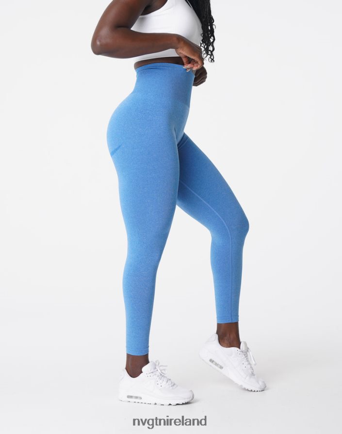 NVGTN Curve Seamless Leggings Fitness Ocean Blue Women VV2PRZ624