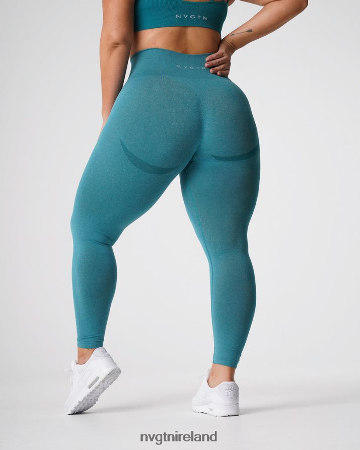 NVGTN Curve Seamless Leggings Fitness Teal Women VV2PRZ639