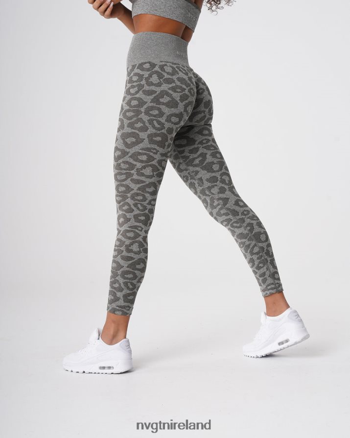 NVGTN Leopard Seamless Leggings Fitness Khaki Green Women VV2PRZ685