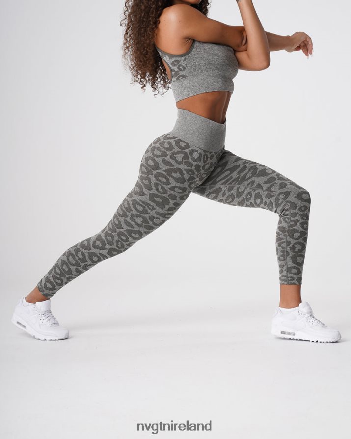 NVGTN Leopard Seamless Leggings Fitness Khaki Green Women VV2PRZ685