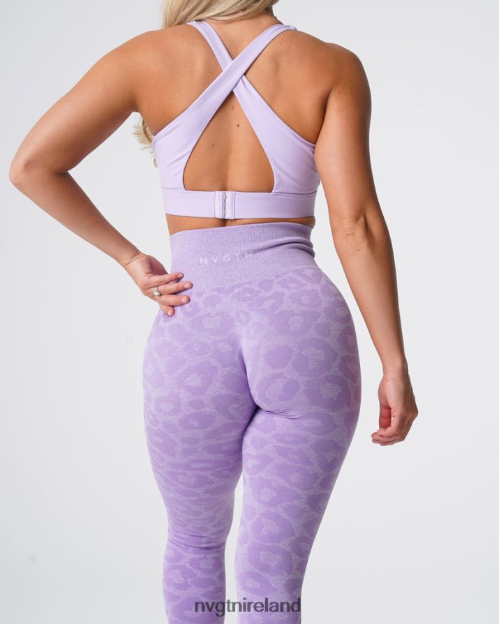 NVGTN Leopard Seamless Leggings Fitness Lilac Women VV2PRZ688