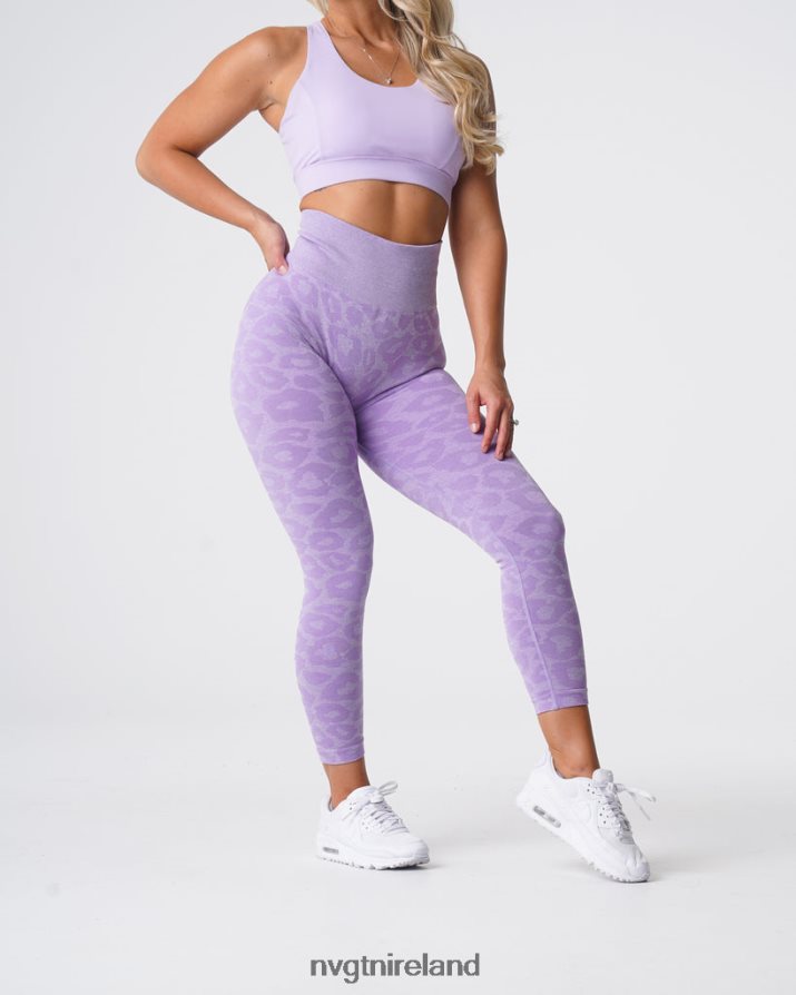 NVGTN Leopard Seamless Leggings Fitness Lilac Women VV2PRZ688