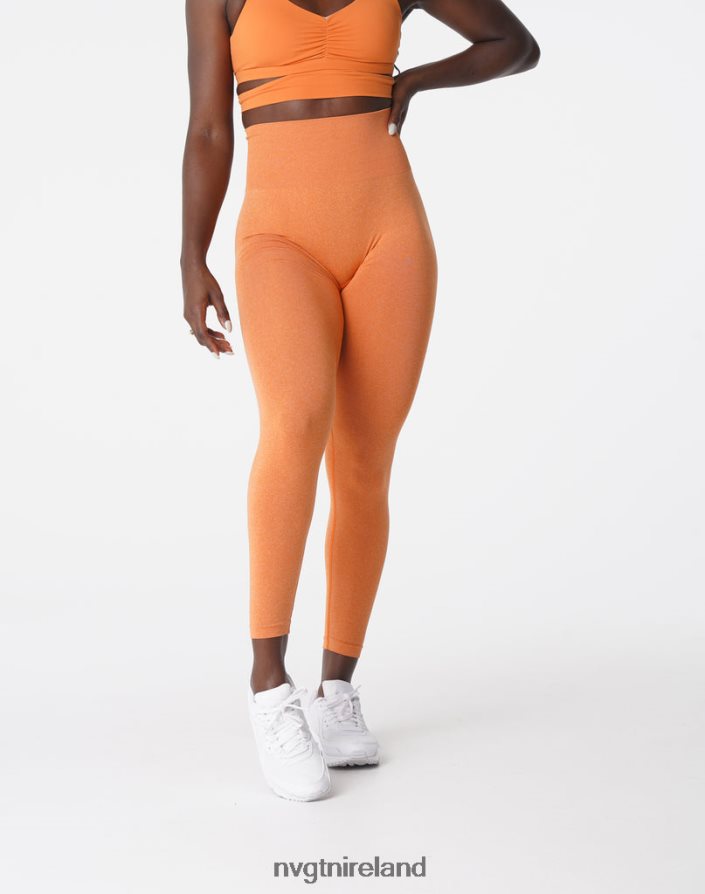 NVGTN NV Seamless Leggings Fitness Burnt Orange Women VV2PRZ589