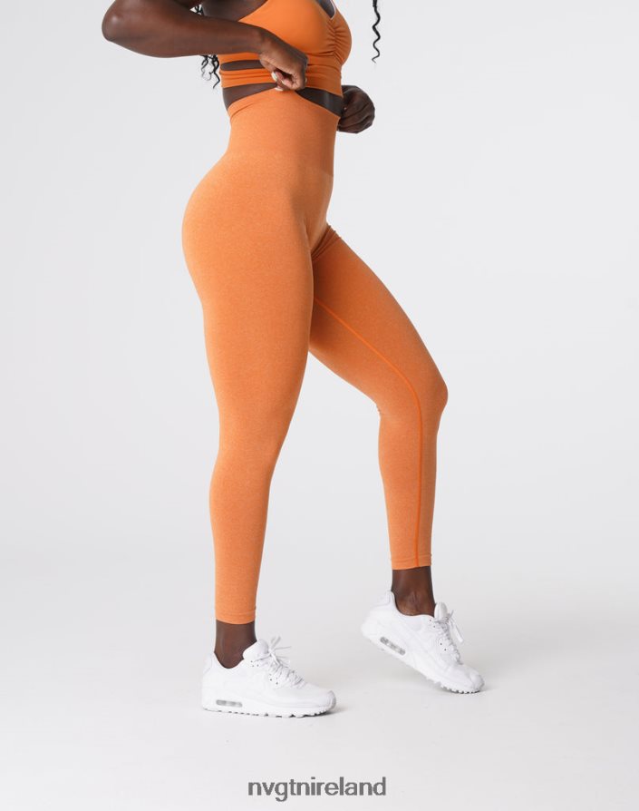 NVGTN NV Seamless Leggings Fitness Burnt Orange Women VV2PRZ589