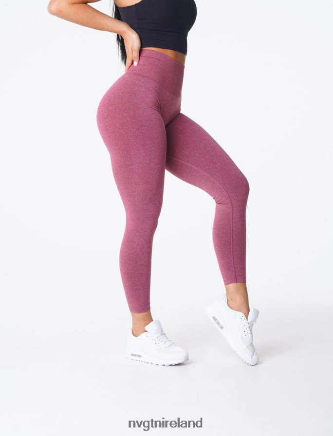 NVGTN NV Seamless Leggings Fitness Maroon Women VV2PRZ580