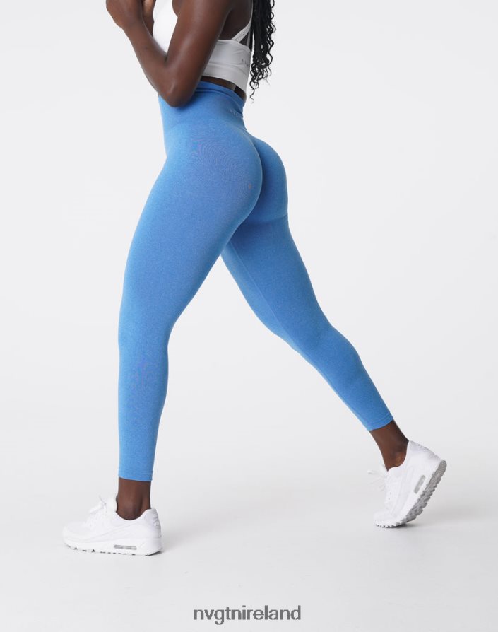 NVGTN NV Seamless Leggings Fitness Ocean Blue Women VV2PRZ584