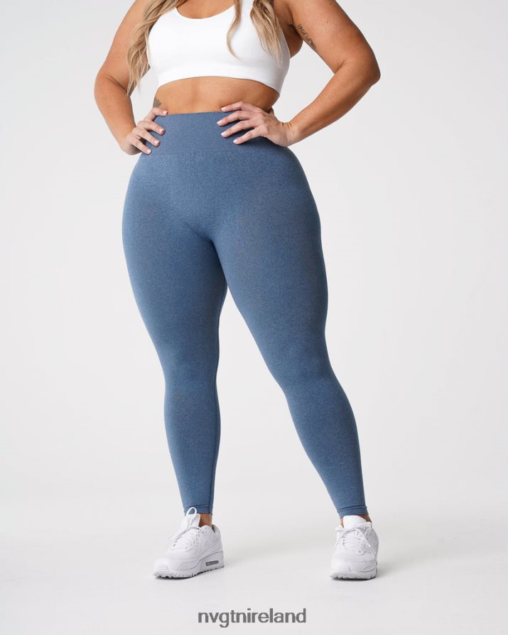 NVGTN NV Seamless Leggings Fitness Slate Blue Women VV2PRZ608