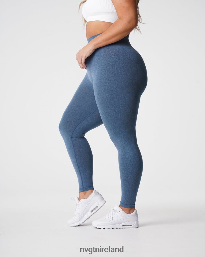 NVGTN NV Seamless Leggings Fitness Slate Blue Women VV2PRZ608