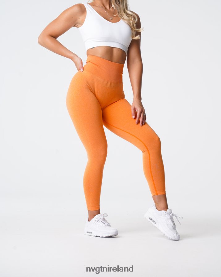 NVGTN NV Seamless Leggings Fitness Sunset Orange Women VV2PRZ598