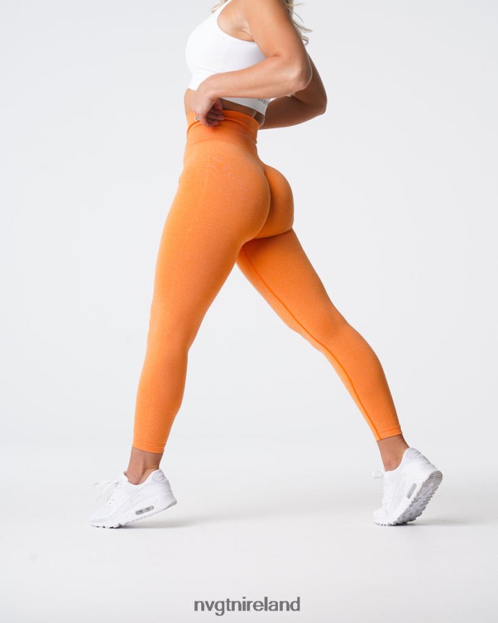 NVGTN NV Seamless Leggings Fitness Sunset Orange Women VV2PRZ598