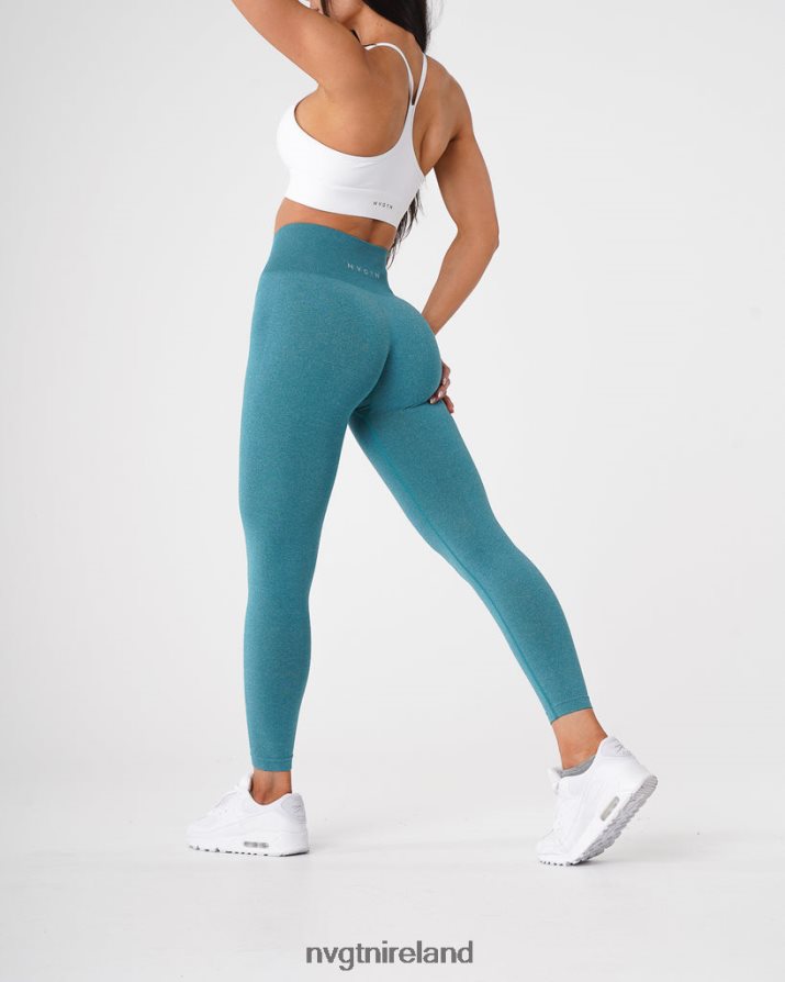 NVGTN NV Seamless Leggings Fitness Teal Women VV2PRZ596