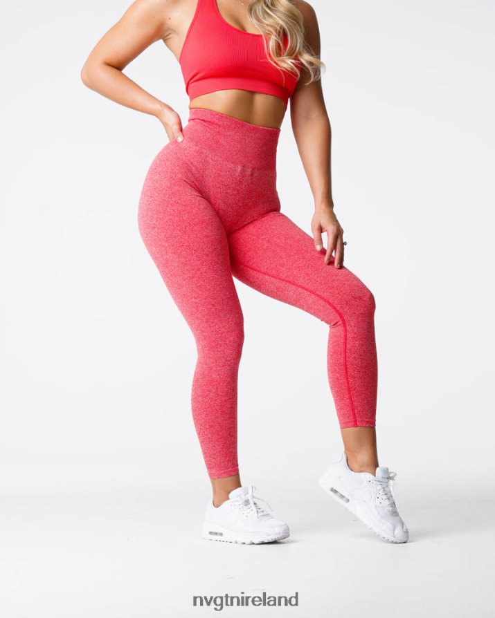 NVGTN Scrunch Seamless Leggings Fitness Candy Apple Women VV2PRZ541