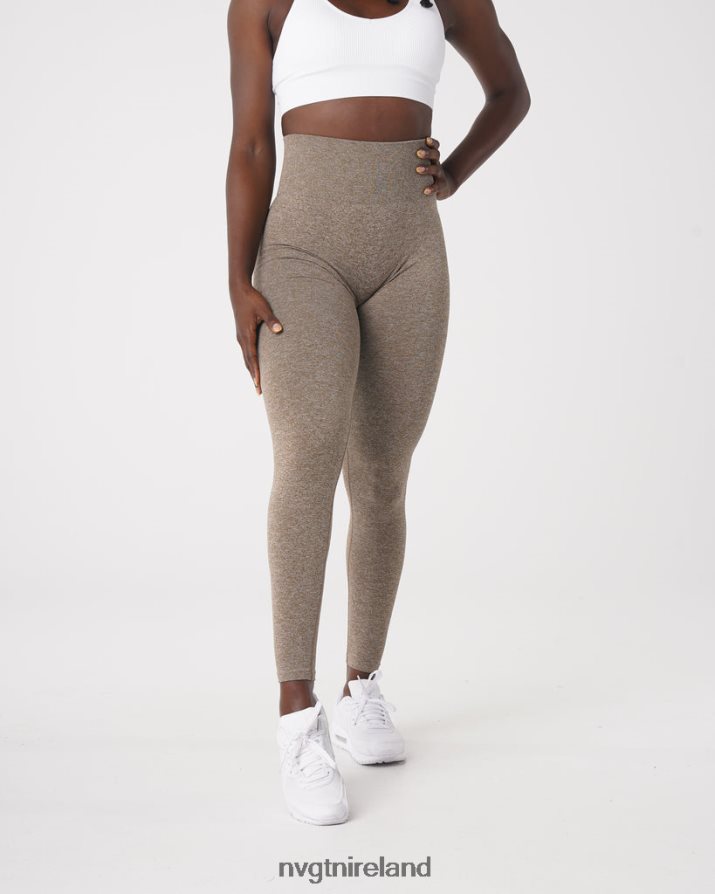 NVGTN Scrunch Seamless Leggings Fitness Mocha Women VV2PRZ562