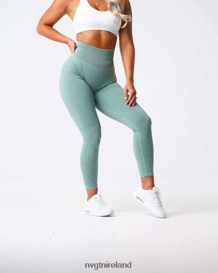 NVGTN Scrunch Seamless Leggings Fitness Sage Green Women VV2PRZ647