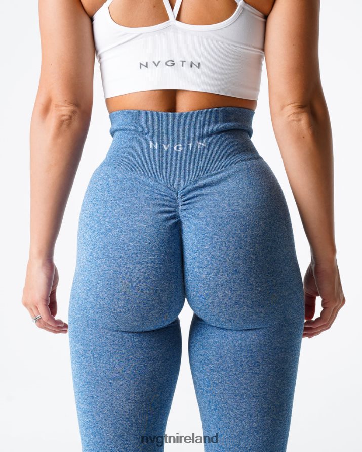 NVGTN Scrunch Seamless Leggings Fitness Sky Blue Women VV2PRZ648