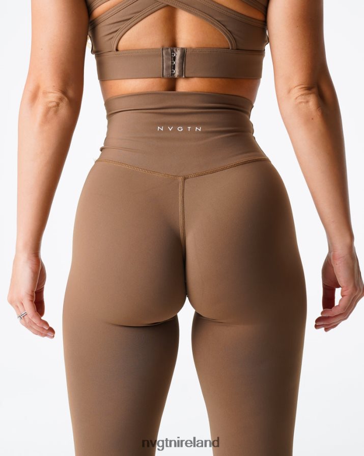 NVGTN Signature 2.0 Leggings Fitness Mocha Women VV2PRZ568