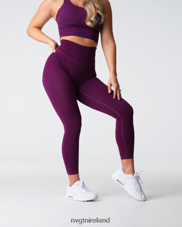 NVGTN Signature 2.0 Leggings Fitness Plum Women VV2PRZ547