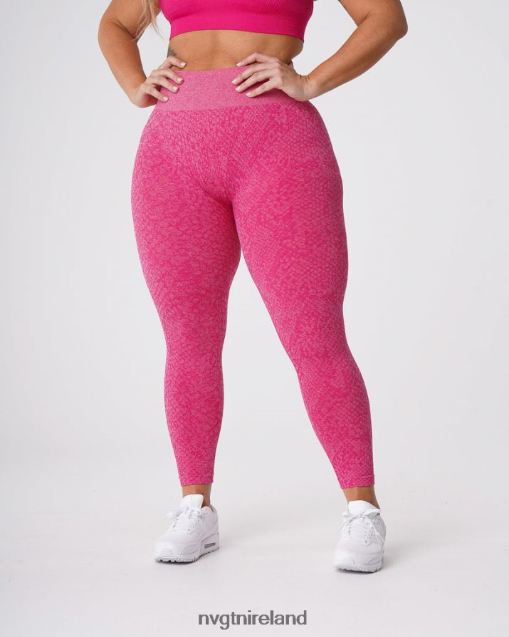 NVGTN Snakeskin Seamless Leggings Fitness Fuchsia Women VV2PRZ693