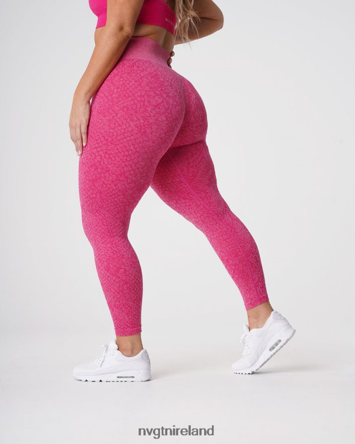 NVGTN Snakeskin Seamless Leggings Fitness Fuchsia Women VV2PRZ693