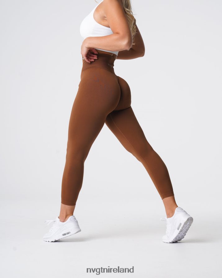 NVGTN Solid Seamless Leggings Fitness Caramel Women VV2PRZ556