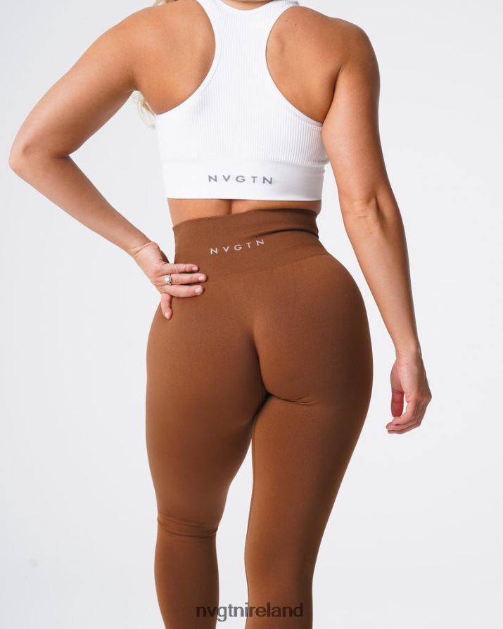 NVGTN Solid Seamless Leggings Fitness Caramel Women VV2PRZ556