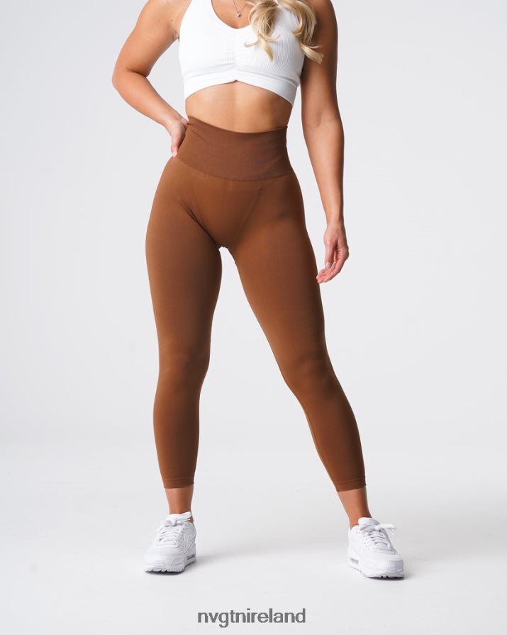 NVGTN Solid Seamless Leggings Fitness Caramel Women VV2PRZ556