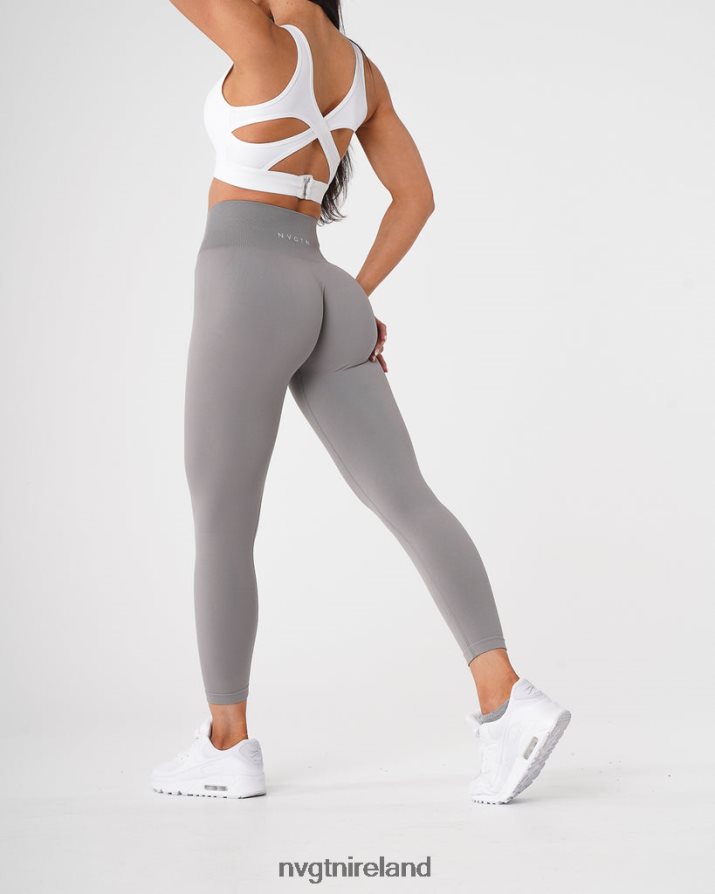 NVGTN Solid Seamless Leggings Fitness Light Grey Women VV2PRZ555