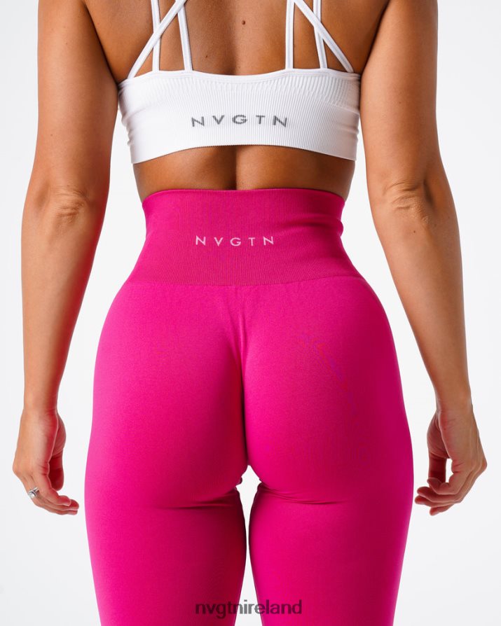 NVGTN Solid Seamless Leggings Fitness Magenta Women VV2PRZ576